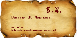 Bernhardt Magnusz névjegykártya
